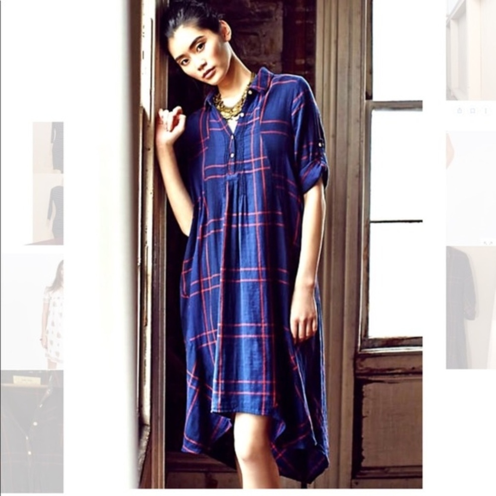 Anthropologie flannel dress